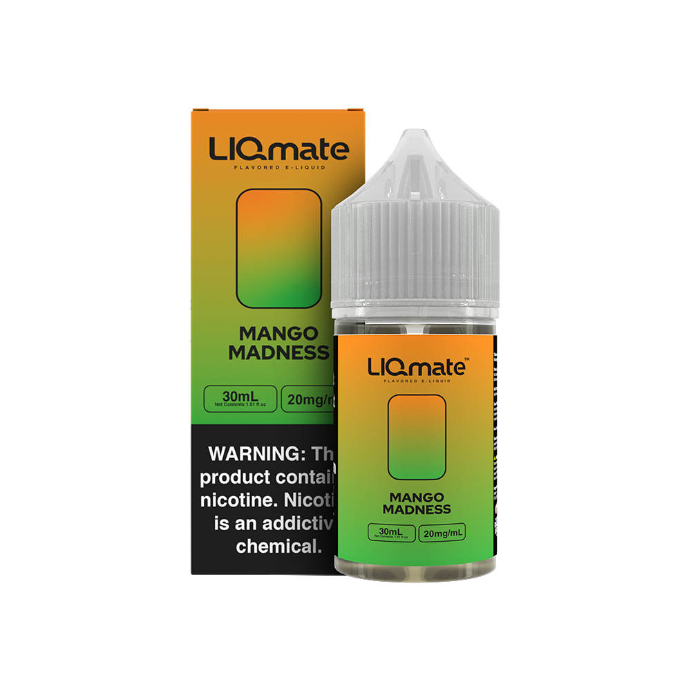 Mango Madness by 7Daze Liqmate Salt Series E-Liquid 30mL (Salt Nic) with packaging