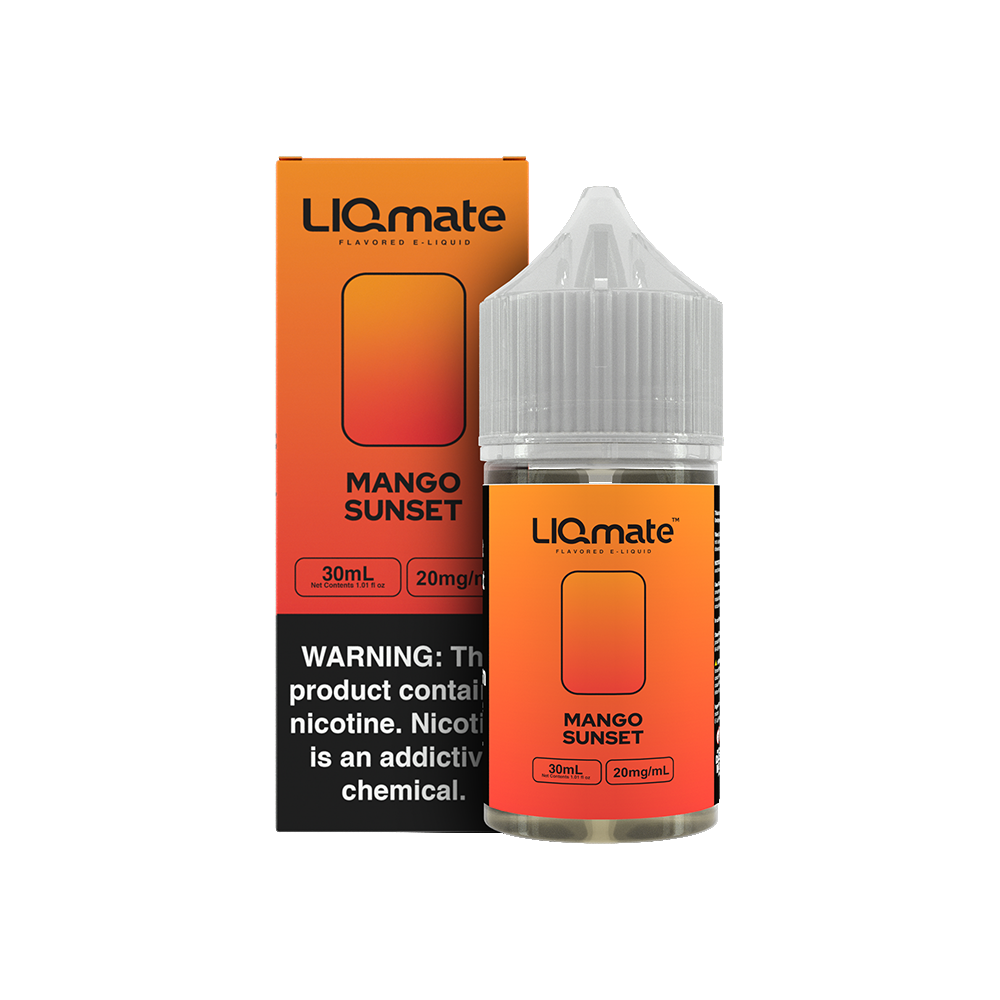 Mango Sunset by 7Daze Liqmate Salt Series E-Liquid 30mL (Salt Nic) with packaging