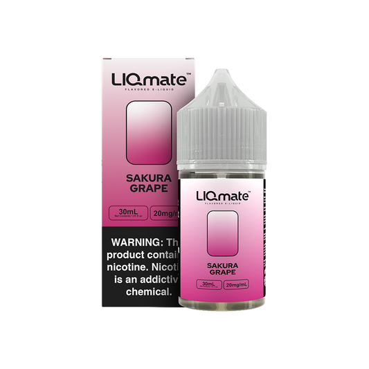 Sakura Grape by 7Daze Liqmate Salt Series E-Liquid 30mL (Salt Nic) with packaging