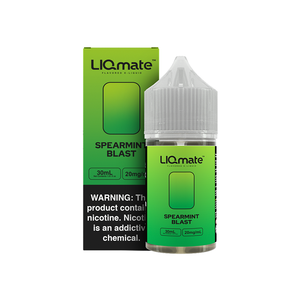 Spearmint Blast by 7Daze Liqmate Salt Series E-Liquid 30mL (Salt Nic) with packaging