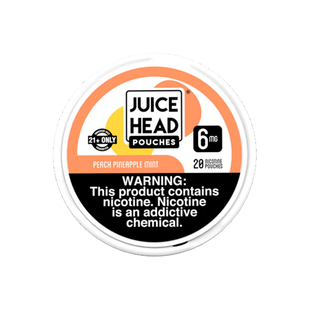 Juice Head ZTN Nicotine Pouch (20ct Can)(5-Can Pack) - peach pineapple mint 6mg