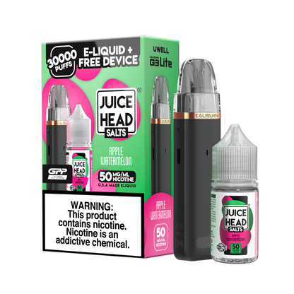 Juice Head x Uwell Caliburn G3 Lite Collab Bundle| Apple watermelon with packaging