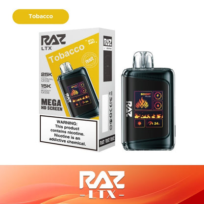 RAZ LTX 25K Disposable 16mL 50mg tobacco with packaging