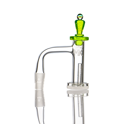 MKGlass MKQB22 XL White Bottom Glass Banger| Purple