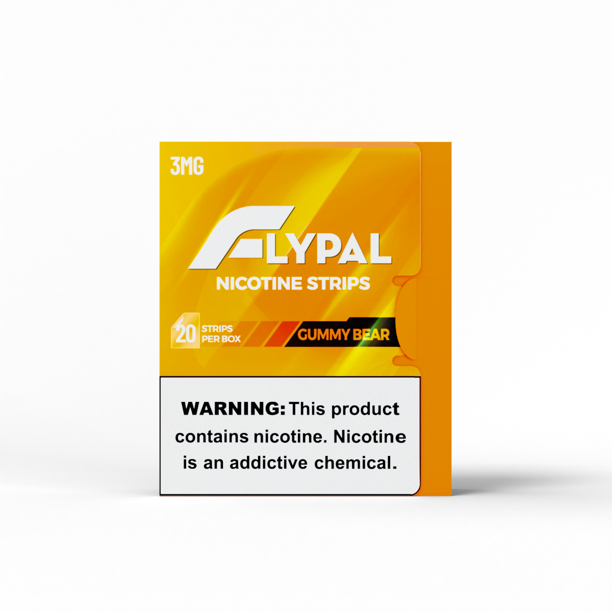 Flypal Nicotine Strips (20ct Boxes) 5pc Display - Gummy Bear with packaging