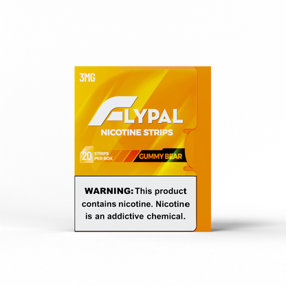 Flypal Nicotine Strips (20ct Boxes) 5pc Display - Gummy Bear with packaging