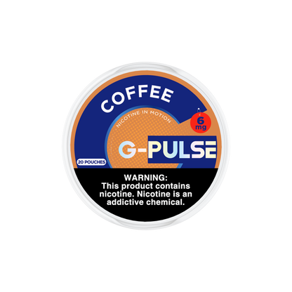 G Pulse Nicotine Pouches (20ct Can) 5pc Display | coffee