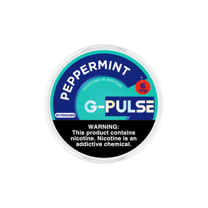 G Pulse Nicotine Pouches (20ct Can) 5pc Display | peppermint