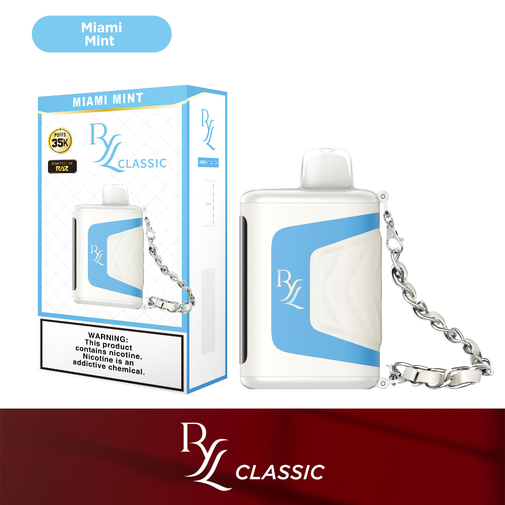 RYL Classic 35k Disposable 16.5mL 50mg | miami mint with packaging