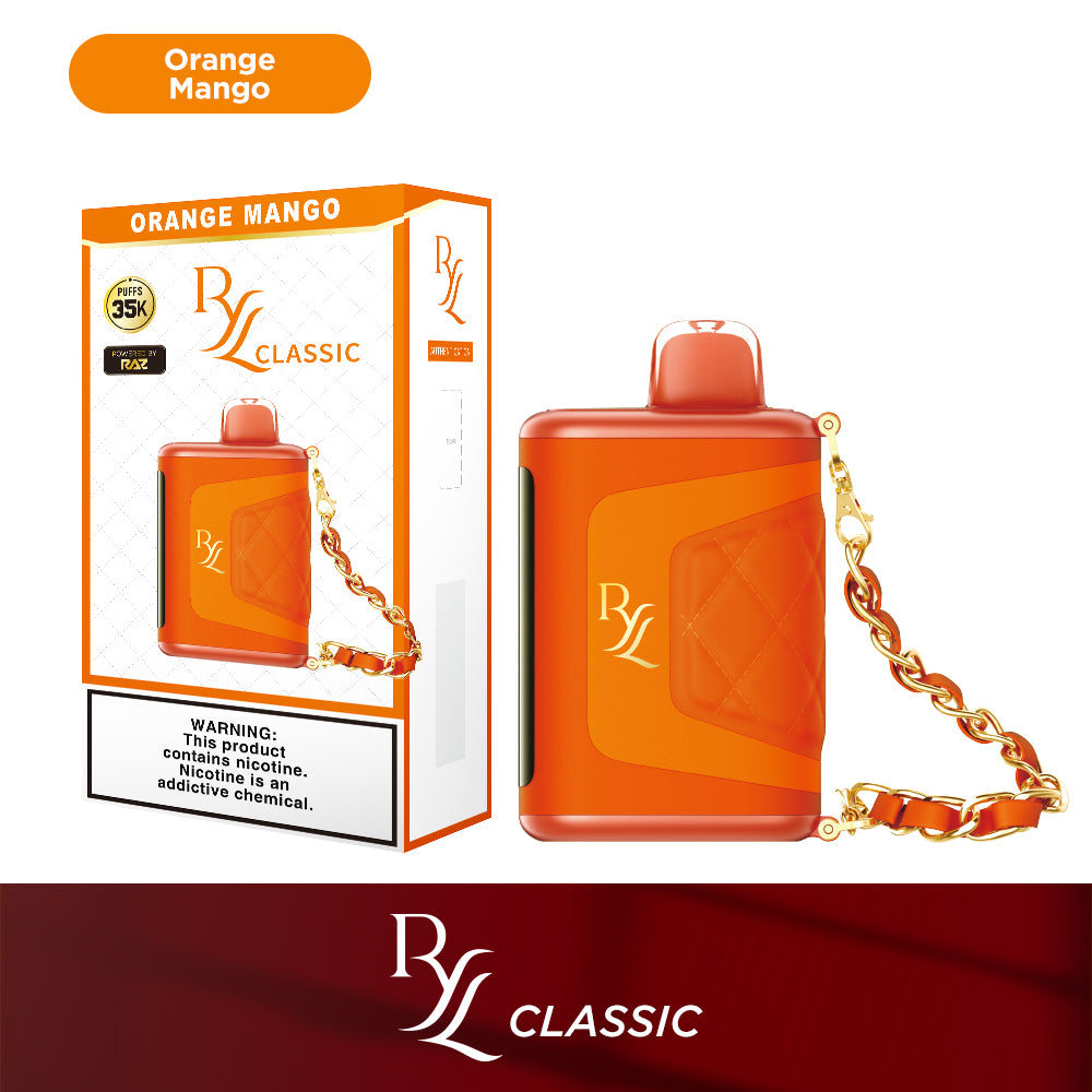 RYL Classic 35k Disposable 16.5mL 50mg | orange mango with packaging