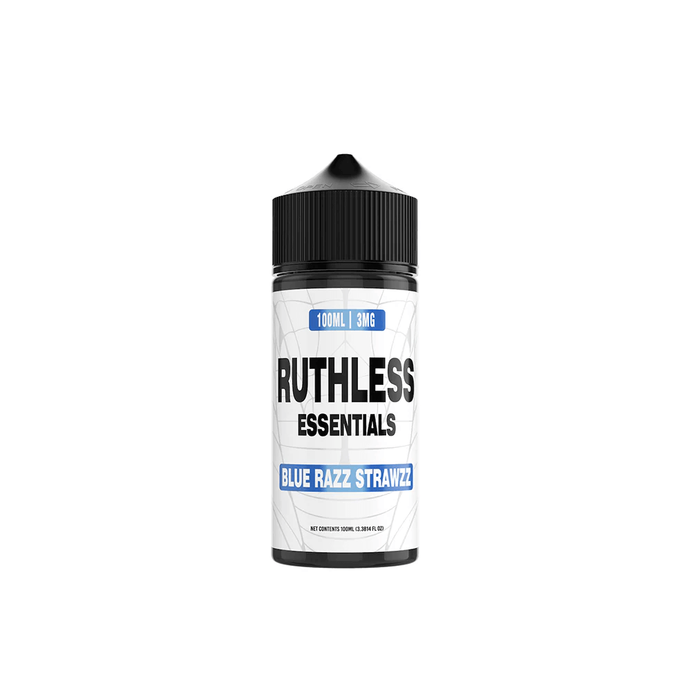 Blue Razz Strawzz by Ruthless Essentials Series E-Liquid 100mL (Freebase)