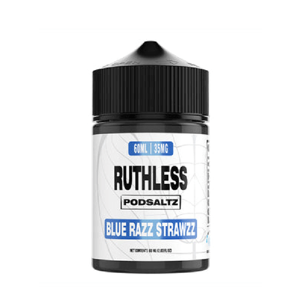 Blue Razz Strawzz by Ruthless Essentials Salt Series E-Liquid 60mL (Salt Nic)