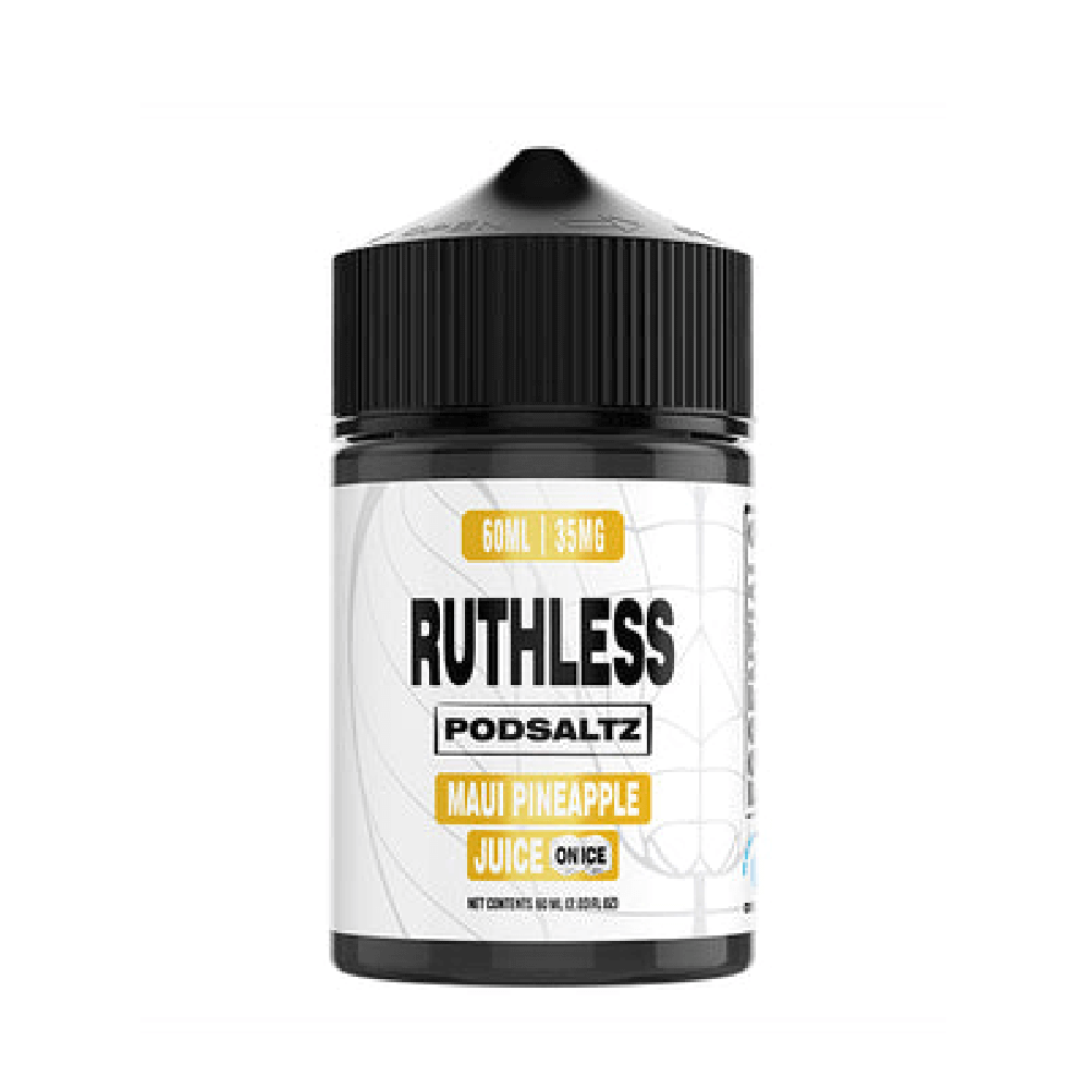 Maui Pineapple Juice On Ice by Ruthless Essentials Salt Series E-Liquid 60mL (Salt Nic)