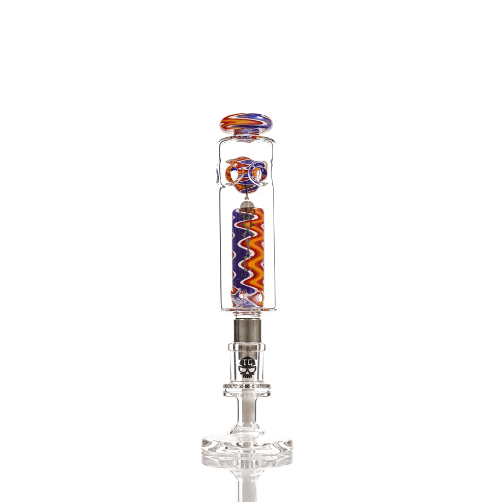 MKGlass (Nectar Collector) TXNC36 Toxic Spectrum Nectar Collector with Ceramic Screw Tip | blue (Purple)