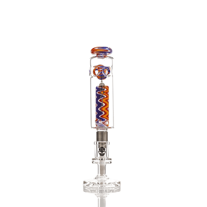 MKGlass (Nectar Collector) TXNC36 Toxic Spectrum Nectar Collector with Ceramic Screw Tip | blue (Purple)