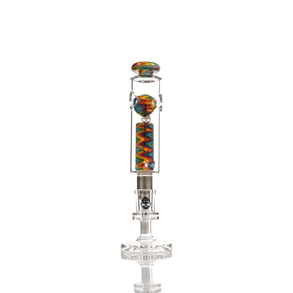 MKGlass (Nectar Collector) TXNC36 Toxic Spectrum Nectar Collector with Ceramic Screw Tip | rainbow (rasta)