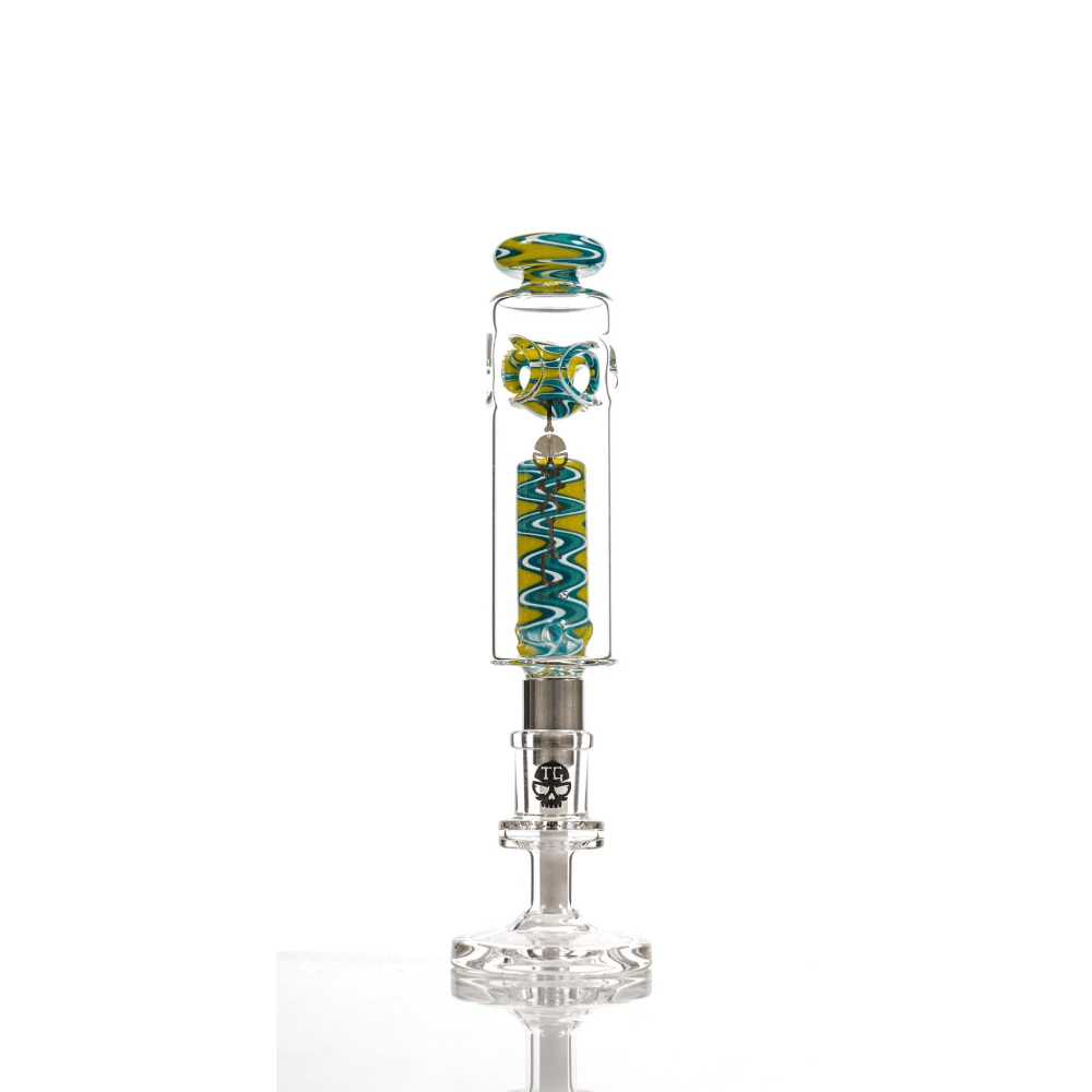 MKGlass (Nectar Collector) TXNC36 Toxic Spectrum Nectar Collector with Ceramic Screw Tip | yellow (yellow/blue)