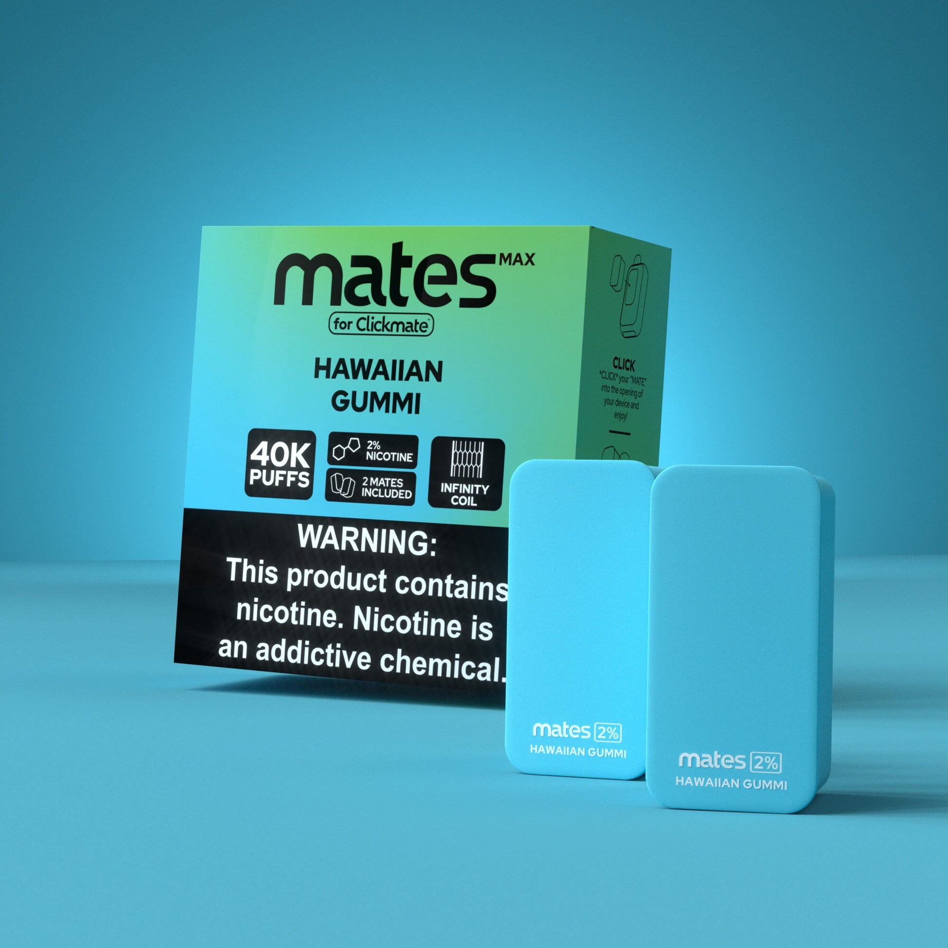 7Daze Clickmates | 5% Prefilled Mates MAX (2-Pack) | hawaiian gummi with packaging
