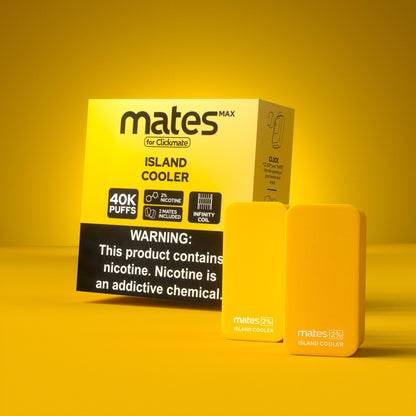 7Daze Clickmates | 5% Prefilled Mates MAX (2-Pack) | island cooler with packaging