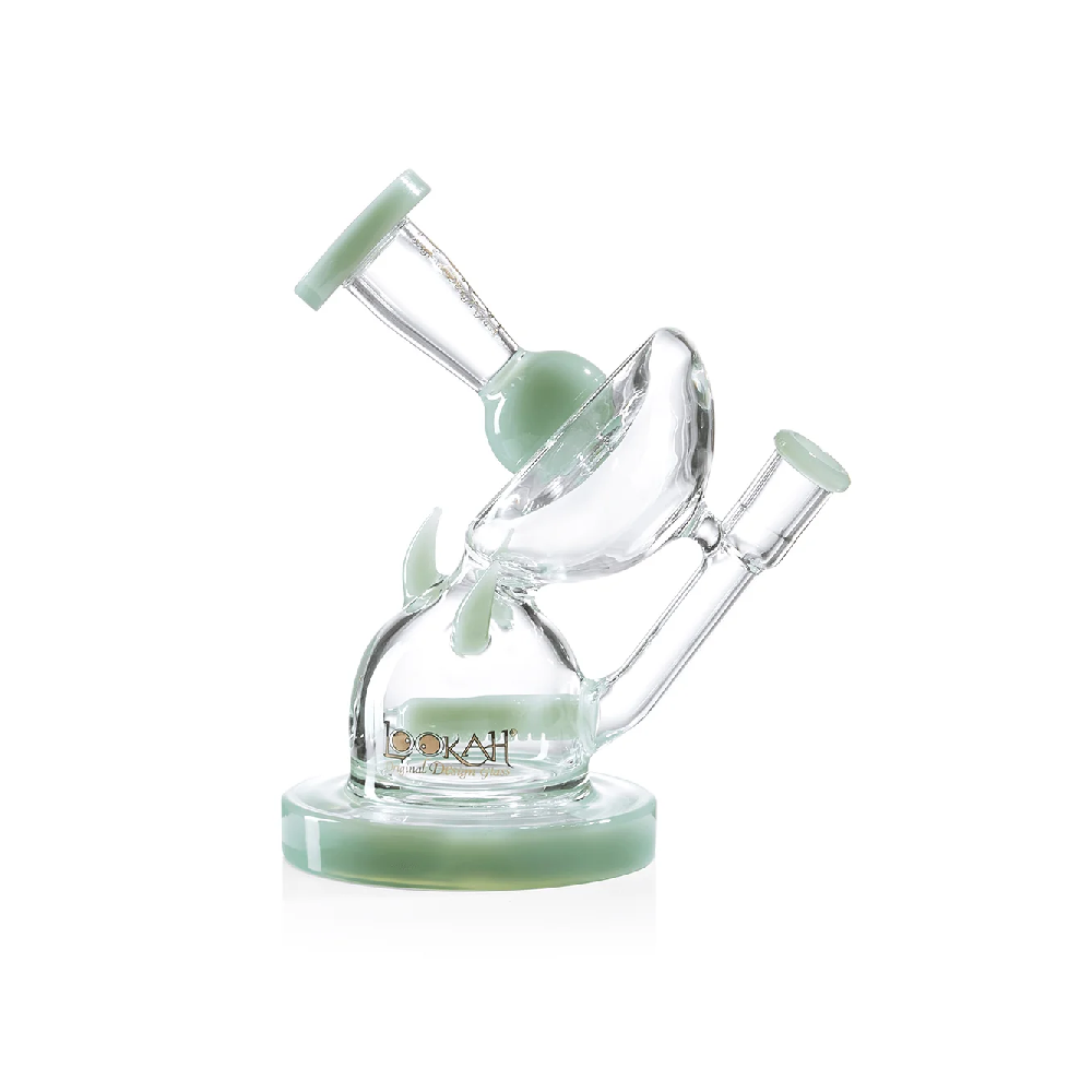 Lookah (Dab Rig) 7″ Mini Unique Recycler Water Pipe (WPC1001) -green