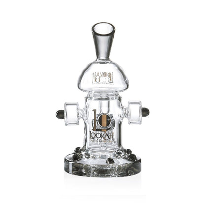 Lookah (Dab Rig) 8” Mini Recycler Percolator Steampunk Water Pipe (WPC1002) - transparent black