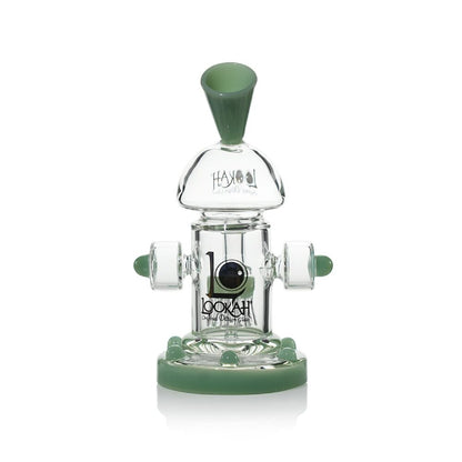 Lookah (Dab Rig) 8” Mini Recycler Percolator Steampunk Water Pipe (WPC1002) - green
