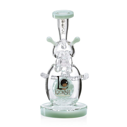 Lookah (Dab Rig) 9″ Recycler Percolator Cosmic Alien Water Pipe (WPC1003) - green