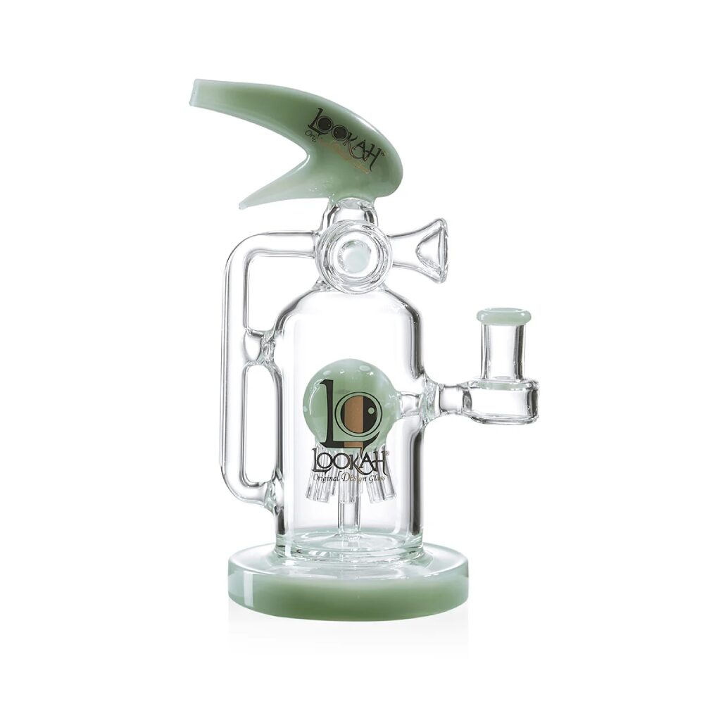 Lookah (Dab Rig) 9″ Cool Recycler Fire Extinguisher Water Pipe (WPC1004) - green
