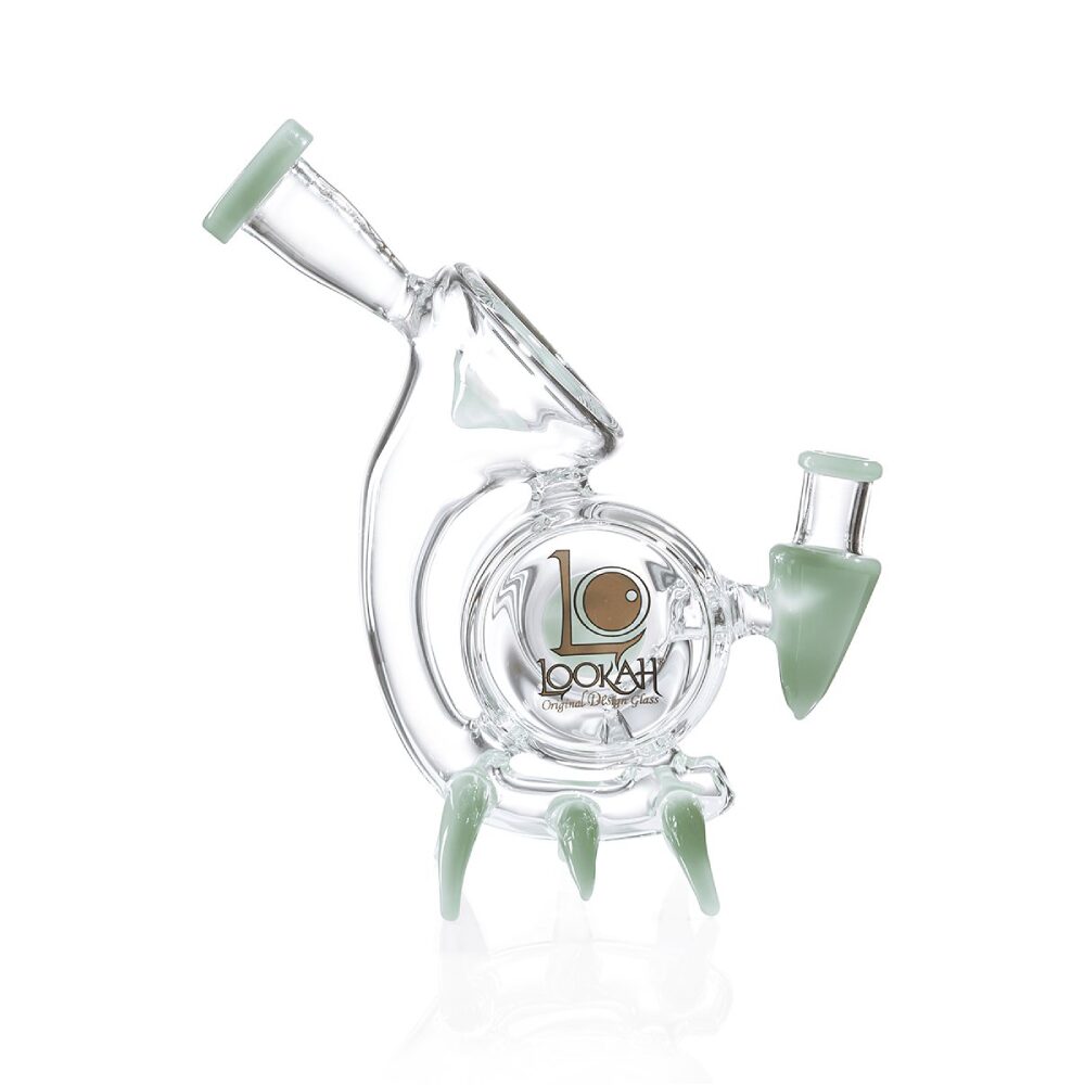 Lookah – Dab Rig 9 in Mini Cool Recycler Alien Stalker Water Pipe - Green