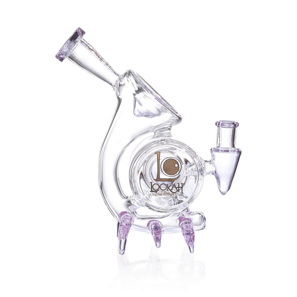 Lookah – Dab Rig 9 in Mini Cool Recycler Alien Stalker Water Pipe - Purple
