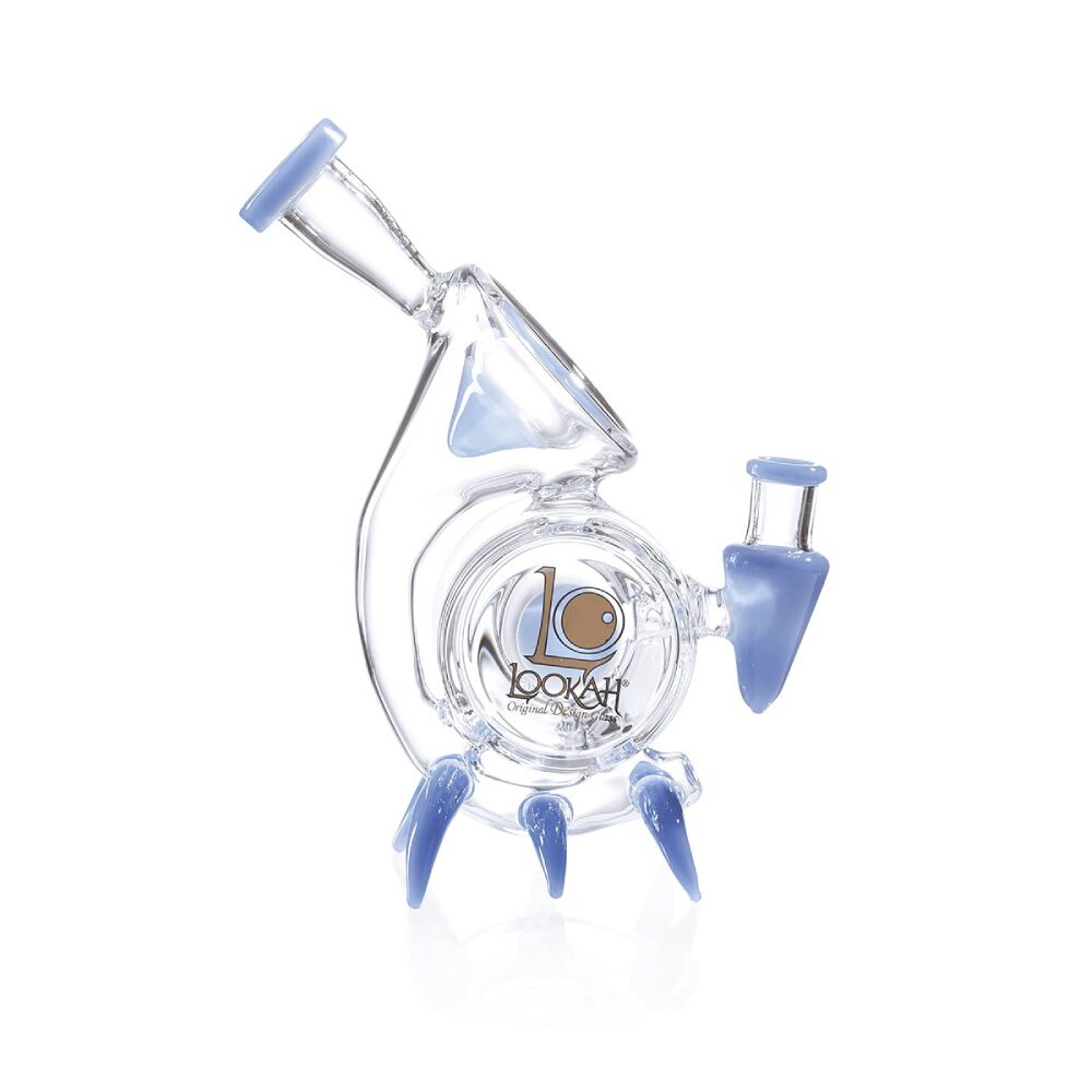 Lookah – Dab Rig 9 in Mini Cool Recycler Alien Stalker Water Pipe - Blue