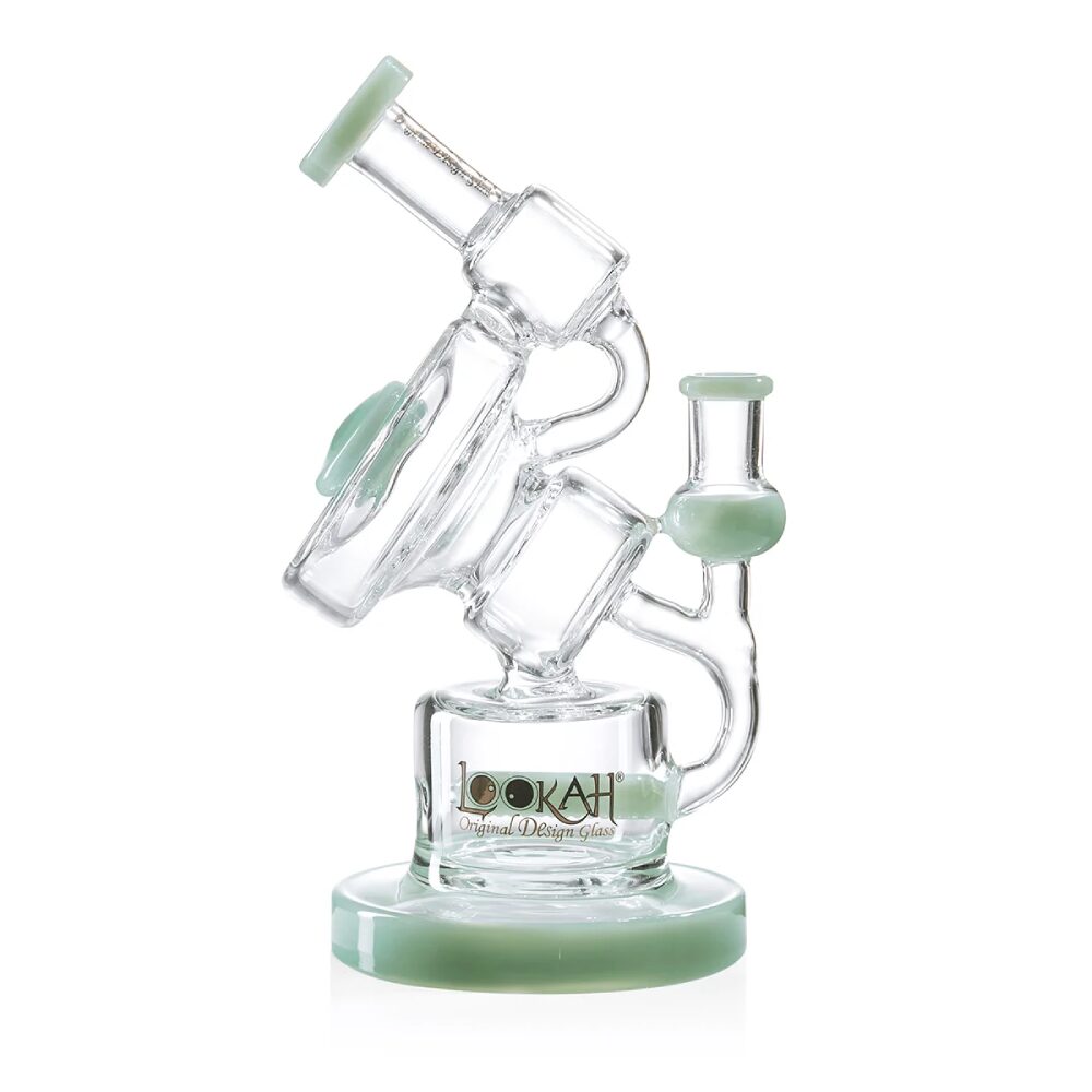 Lookah – Dab Rig 10” Recycler Inline Percolator Nebula Water Pipe - Green