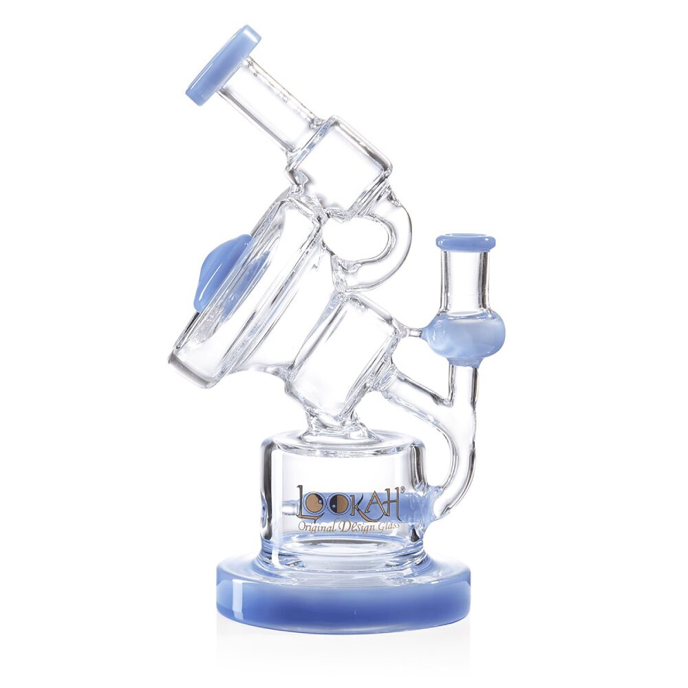 Lookah – Dab Rig 10” Recycler Inline Percolator Nebula Water Pipe - Blue