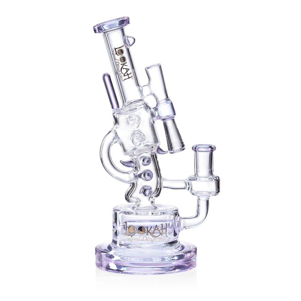 Lookah (Dab Rig) 10″ Cool Recycler Klein Handgun Water Pipe (WPC1007) - purple