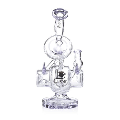 Lookah (Dab Rig) 11” Recycler Tripled Chamber Horn Water Pipe (WPC1011) - purple