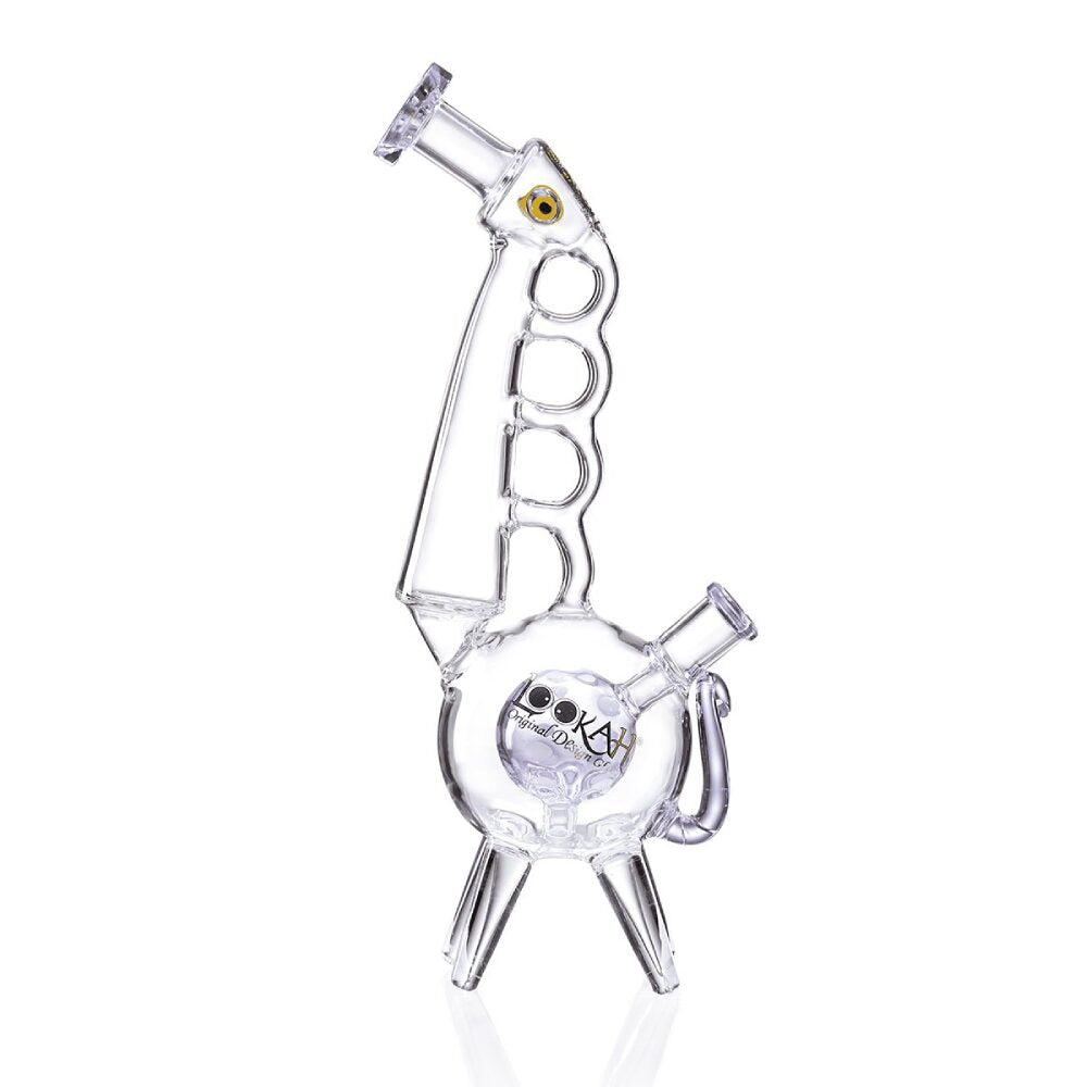 Lookah (Dab Rig) 13” Cool Recycler Giraffe Water Pipe (WPC1013) -purple