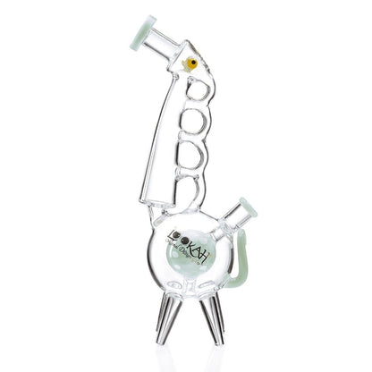 Lookah (Dab Rig) 13” Cool Recycler Giraffe Water Pipe (WPC1013) - green