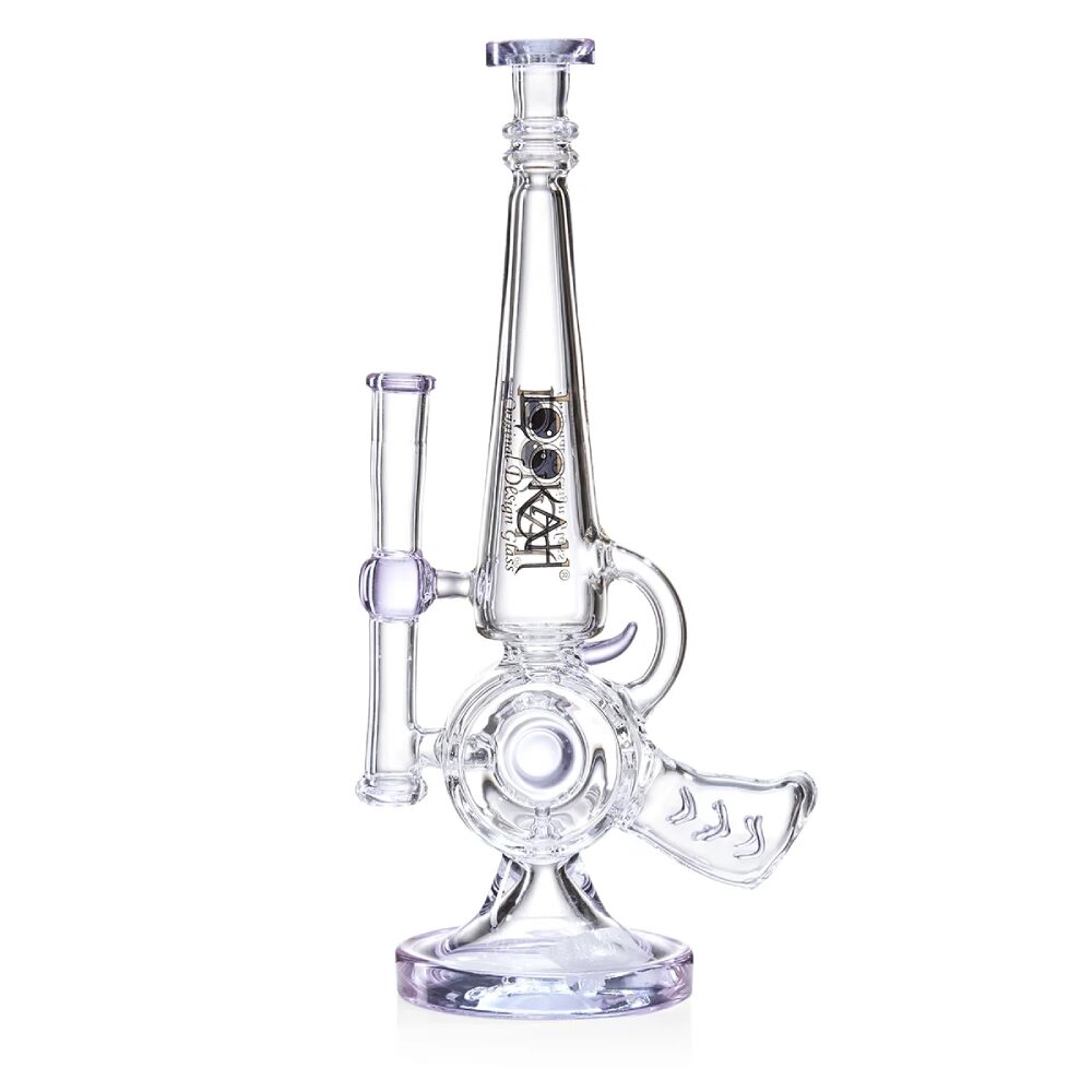 Lookah – Dab Rig 13” Cool Recycler Gun Water Pipe - Purple