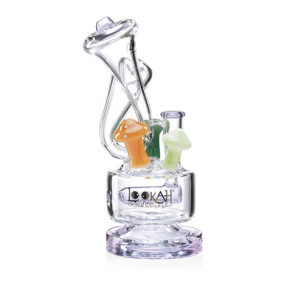 Lookah (Dab Rig) 9” Cute Recycler Fairy Mushroom Water Pipe (WPC1019) - purple
