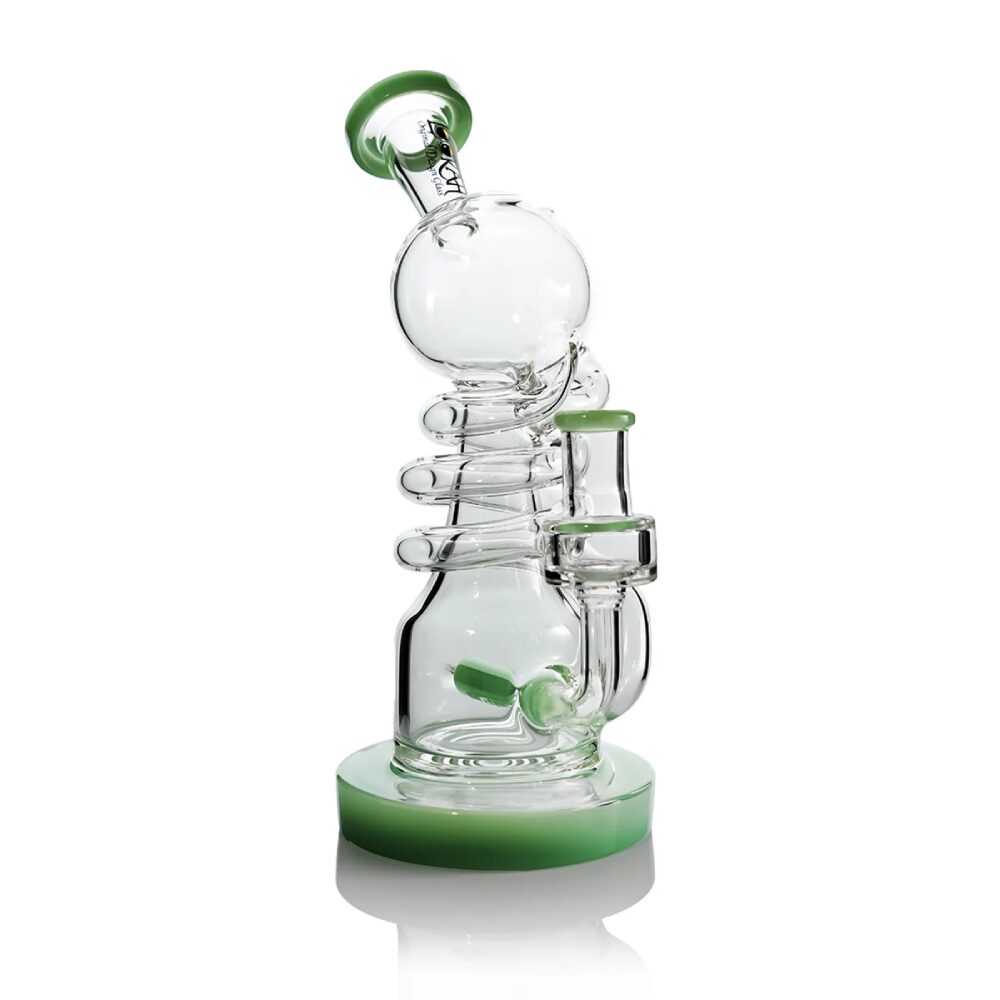 Lookah (Dab Rig) 10″ Recycler Inline Percolator Water Pipe (WPC2023) - green