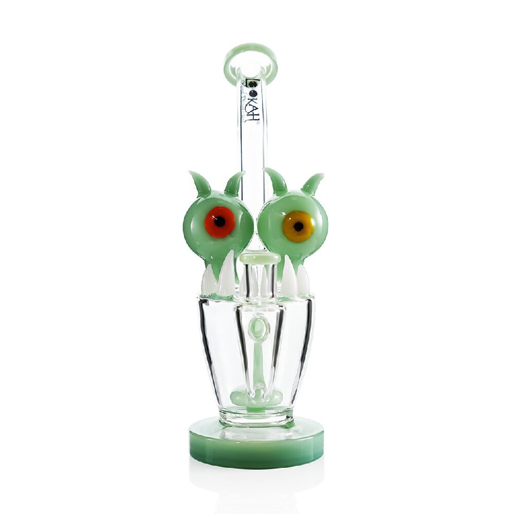Lookah (Dab Rig) 10″ Cool Percolator Alien Eyestalk Water Pipe (WPC2025) - green