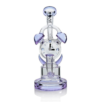 Lookah (Dab Rig) 10“ Recycler Timeless Clock Dab Rig (WPC2027) - purple