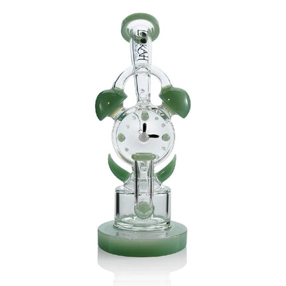 Lookah (Dab Rig) 10“ Recycler Timeless Clock Dab Rig (WPC2027) - green