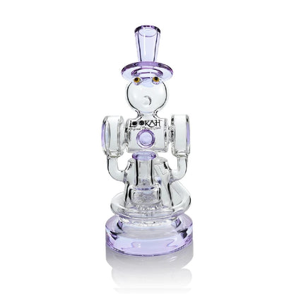 Lookah (Dab Rig) 9″ Recycler Gentleman Robot Water Pipe (WPC2028) - purple