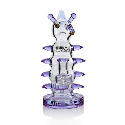 Lookah (Dab Rig) 8” Mini Cool Grumpy Caterpillar Water Pipe (WPC2030) - purple