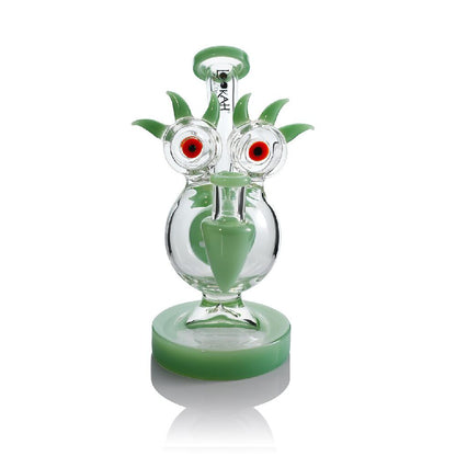 Lookah (Dab Rig) 8” Mini Sparkling Red Eyes Alien Water Pipe (WPC2031) - green