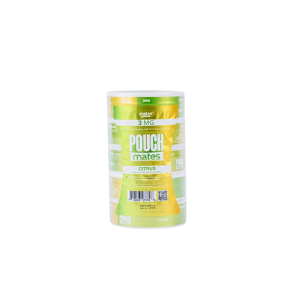 PouchMates (DSPLY 5pc)(Nic Pouch)(20ct Can) - Citrus 3mg
