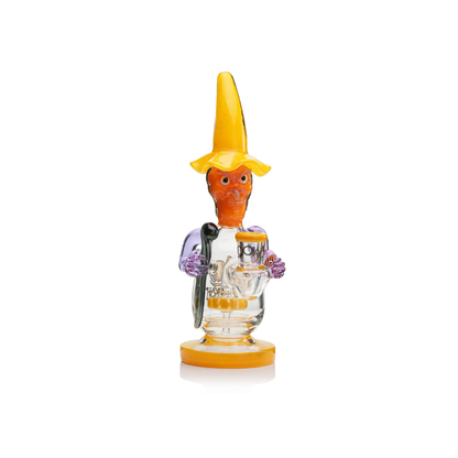 Lookah 12” Cool Mystic Wizard Dab Rig (WPC1220) - yellow