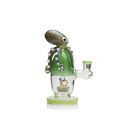 Lookah 10” Cute Unique Percolator Octopus Glass Bong (WPC1224) - green