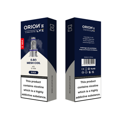 LVE Orion II V2 Mesh Coils (5-Pack) - 0.8ohm MTL